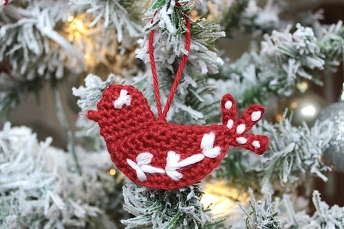 85 Free Patterns For Crochet Birds 44 Nordic Dove Christmas Ornament Crochet Pattern