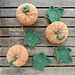 Autumn Garland - Pumpkins and Ivy Leaves pattern