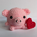 Valentine the Pig pattern 