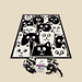 Funny Cats blanket pattern