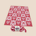 Bows & Hearts Blanket pattern