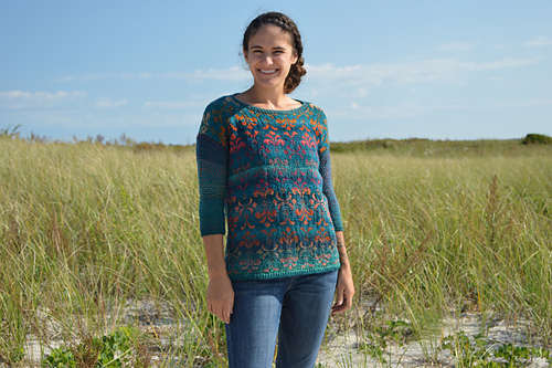 Ravelry: Vintage Damask Pullover pattern by Annie Lupton
