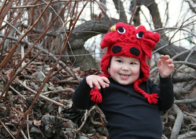Crocodile Stitch Dragon Hat