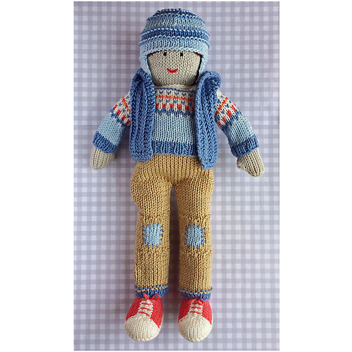 Reuben doll soft toy pattern by Louise Crowther Ravelry