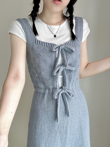 Ravelry: Dorothy Ribbon Dress & Bustier pattern by Hyeonji Jin