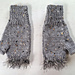 Fur trim fingerless gloves pattern