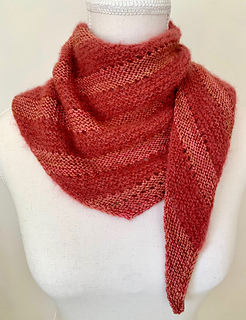 Shawl 6: Merino paired with alpaca