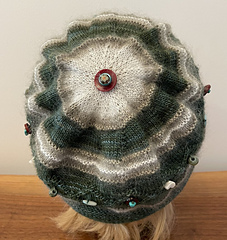 Delectable Slouch Hat version 2, Seaweed Sable colour combo, back view