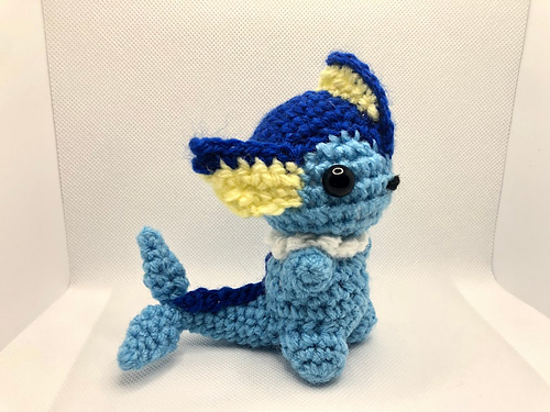 Chibi Vaporeon Amigurumi - Carolyn Lloyd