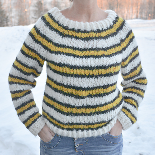 Ganni Inspirert Stripe Genseren - Brit Bilstad