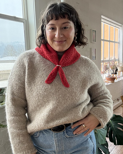 The Felted Triangle Scarf