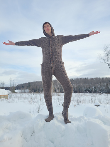 Ultimate Cabled Adult Onesie