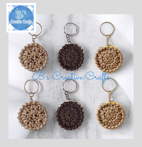 Bitesize cookie keychain