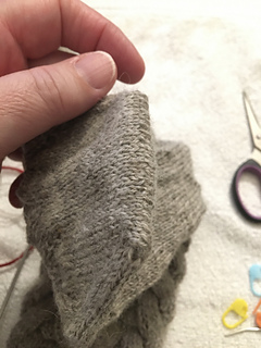 Finished sock! Unblocked Kitchener graft