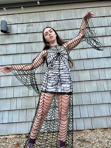 Spider Web Dress - Butterfly Blues Crochet