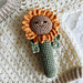 Sunny the sunflower baby rattle pattern 