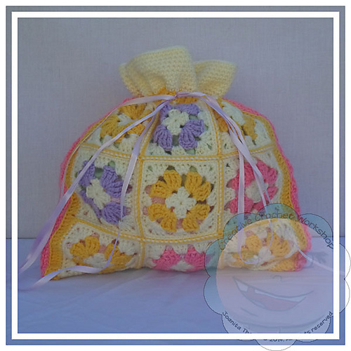 Granny Square Sock Bag photo 6