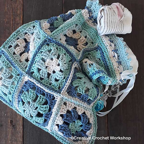 Granny Square Sock Bag photo 2