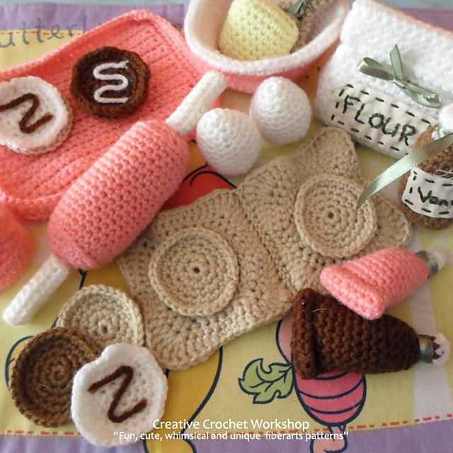 Ravelry Little Cookie Baking Play Set pattern by Joanita Theron