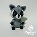 Mapache llavero pattern 