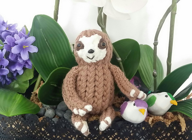 Ravelry: Loom Knit Baby Sloth pattern by CHRISTIE FOO