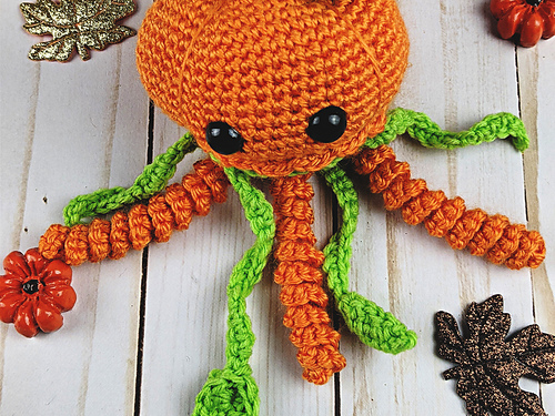 Gresskar-sjøanemone - Storybook Crochet