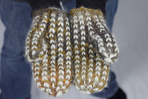 Considering using these for mittens. What do we think? I was thinking ...