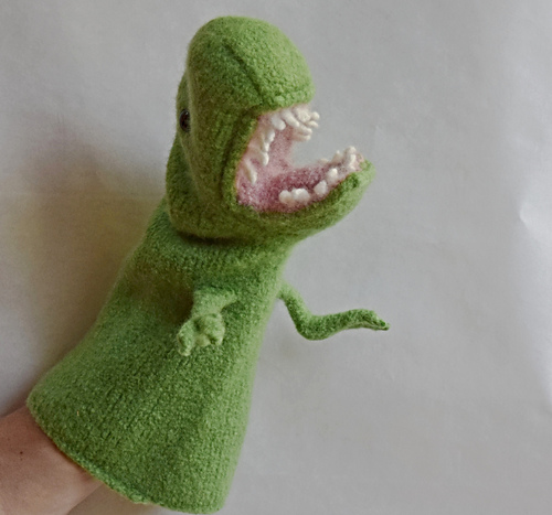 Ravelry: T-Rex Dinosaur Puppet pattern by Cindy Pilon