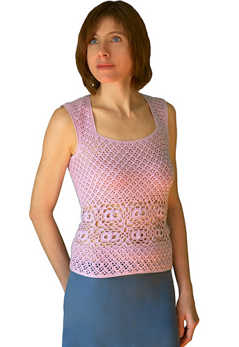 Ravelry: Top with interlocking rings pattern by conceptcreative.store