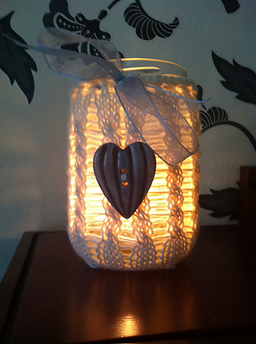 Dropstitch Candle Cozy photo 1