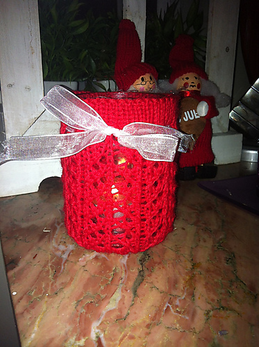 Christmas Lantern/ Candle Cozy photo 1
