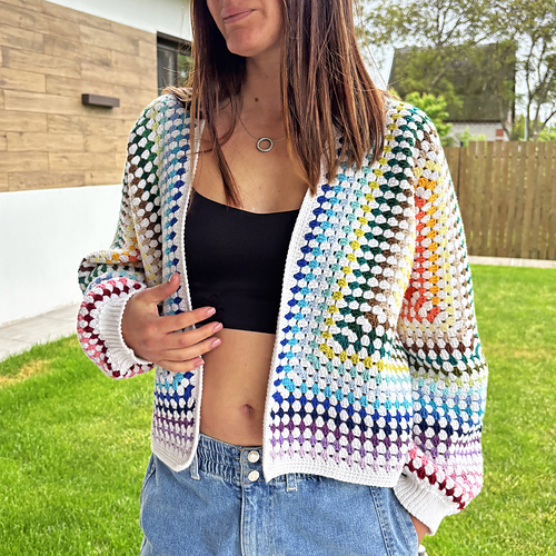 Hexagon Cardigan - Kseniia Semeliak