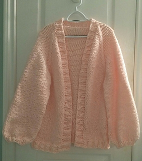 oversized patterned cardigan