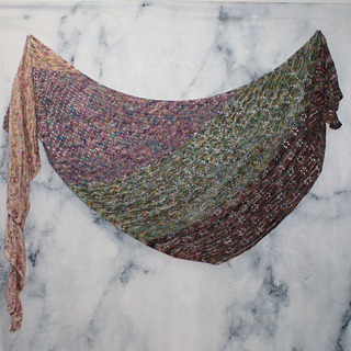 Four Seasons Shawl using Vivaldi's Four Seasons Colorways on Buttery Soft DK