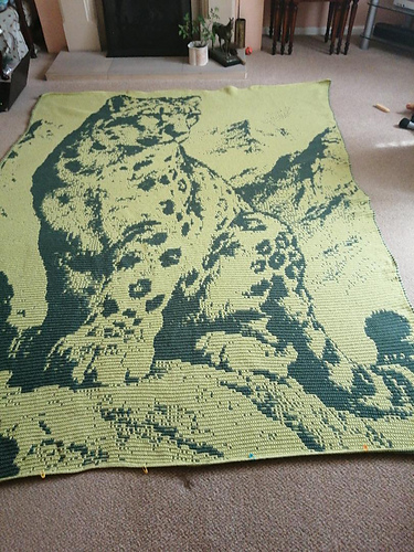Overlay Mosaic "SNOW LEOPARD"