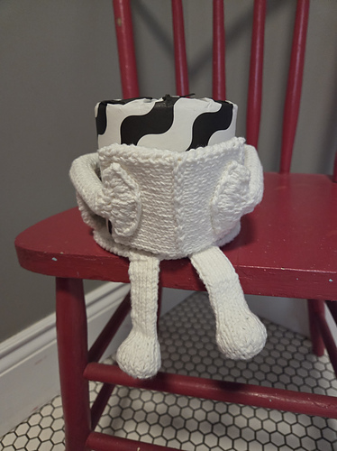 Knit Book Reader Toilet Paper Holder
