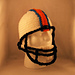 Footbal Helmet with chin strap and face mask pattern 