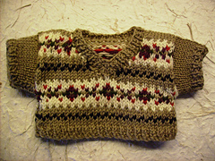 Teddy bear fairisle jumper