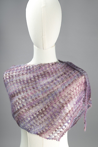 Simple Lace Asymmetrical Scarf