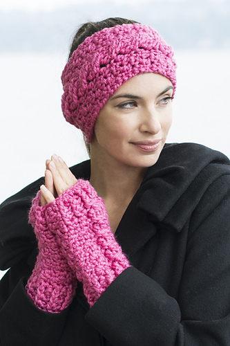 Cabled Mitts & Headband photo 1