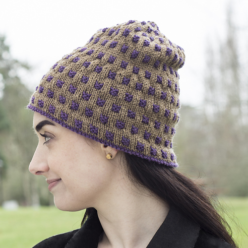 Ravelry Two Color Weave Hat pattern by Cheryl Beckerich