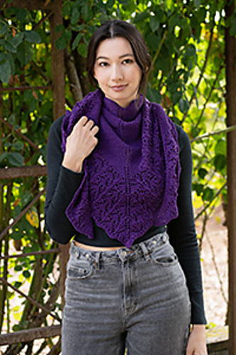 Chevrons and Eyelets Shawl