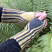 Cushy Striped Garter Stitch Mitts pattern 