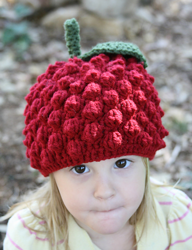 Crochet Bringebær Lue - Catielh