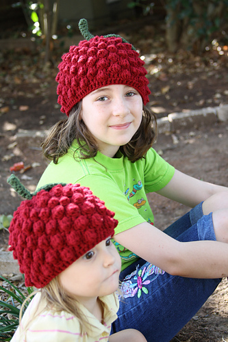 Crochet Bringebær Lue - Catielh