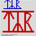 Faroese metalband TYR logo (small and large) pattern 