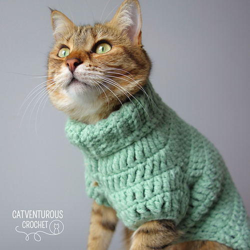 Emma Roll Hals Genser - Catventurous Crochet