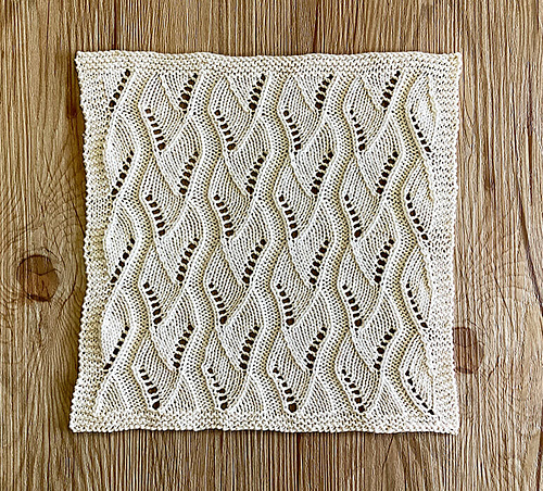 Sun-dappled Stream lace block