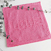 LOVE dishcloth pattern