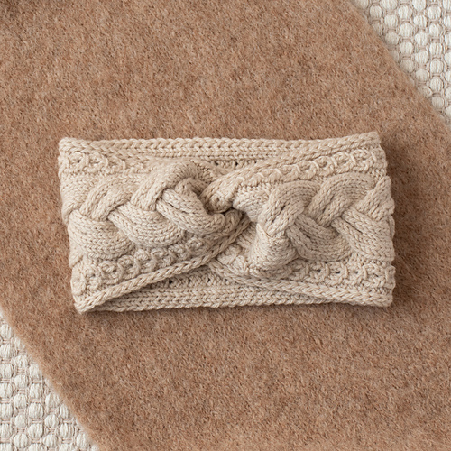 Ravelry ancient sculpture headband pattern by celeste knitwear